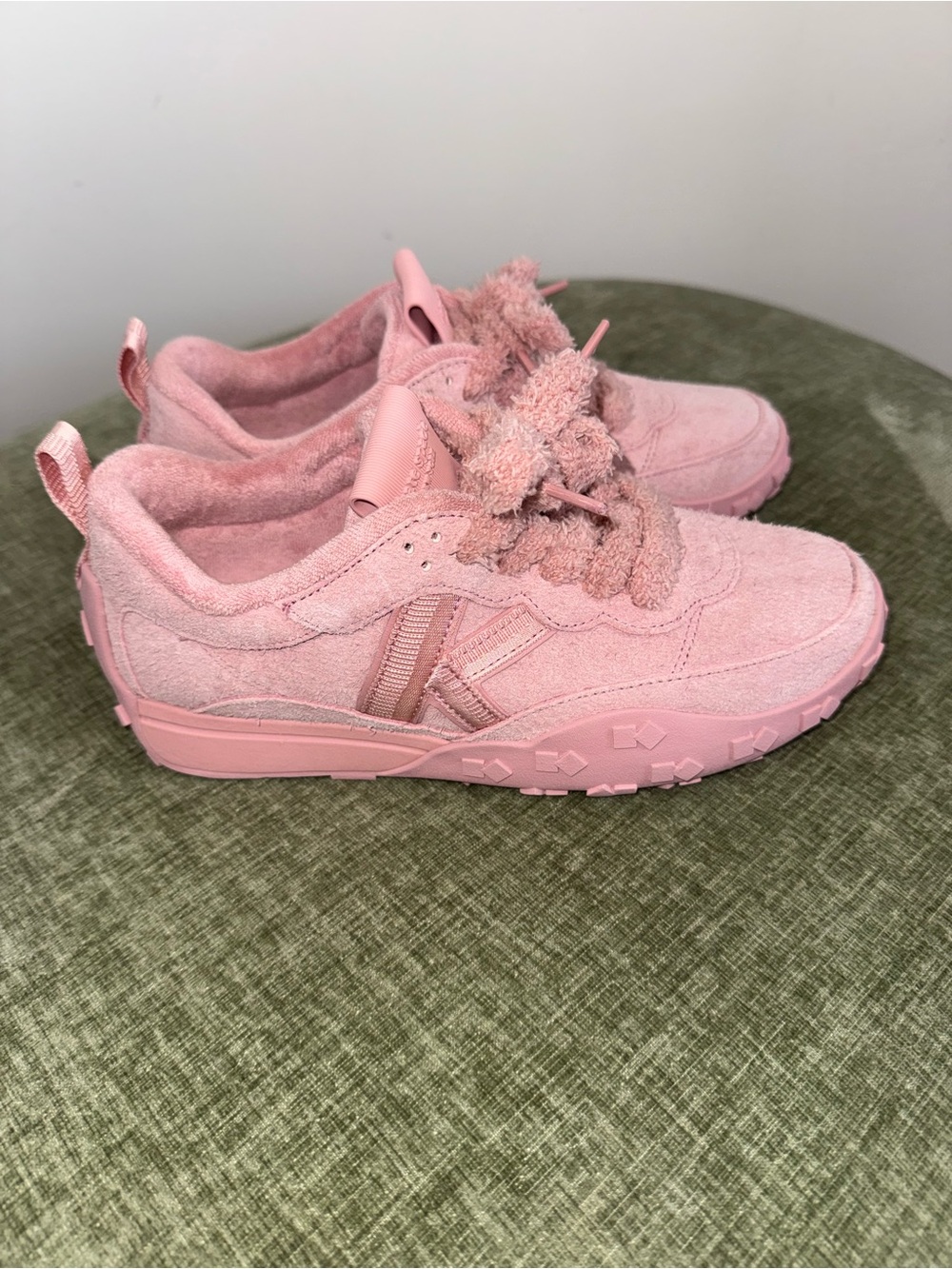 Kate Spade New York K As In Kate Pink Suede Runner Sneakers 8 - Picture 5 of 14